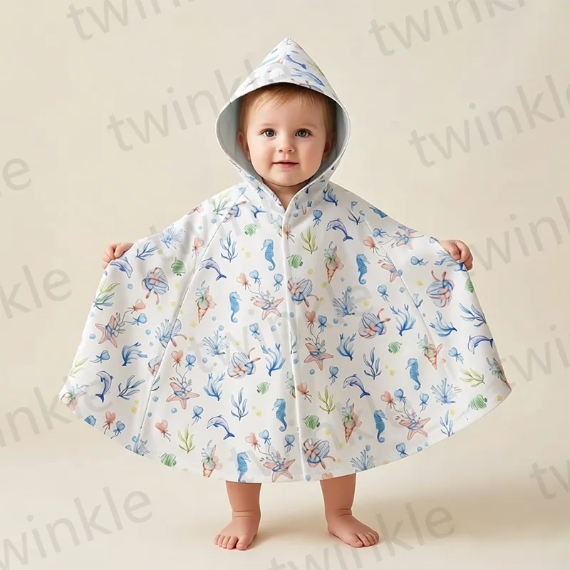 Детское вязаное пончо (3)