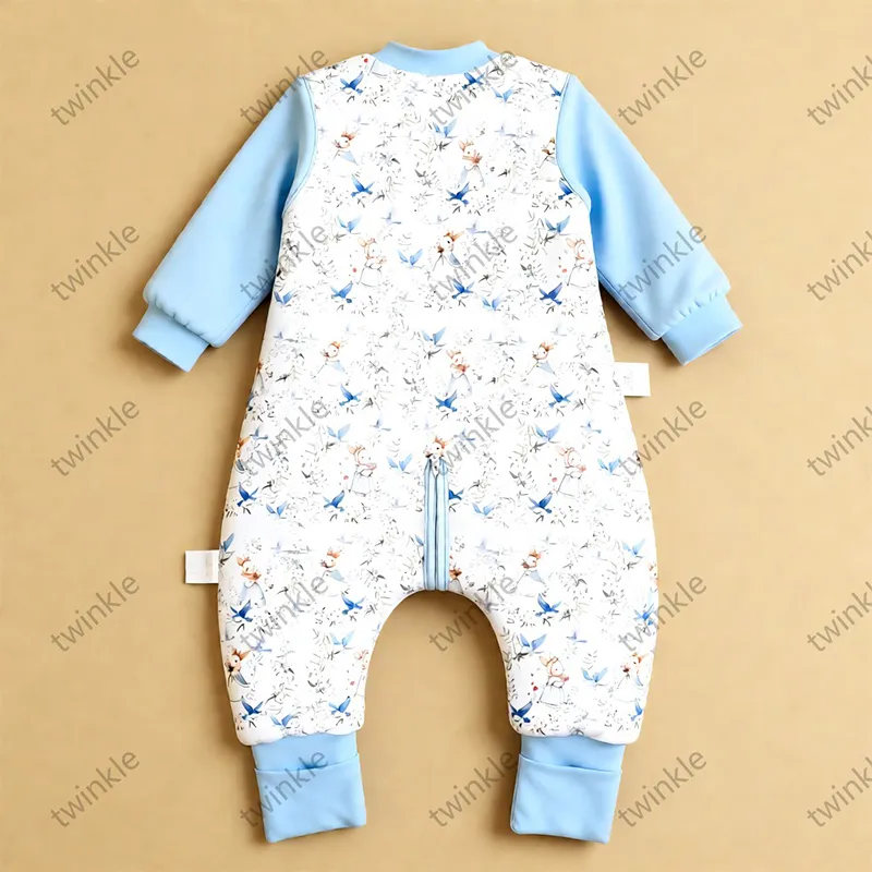 Спальный мешок с ножками и комбинированными рукавами (4)